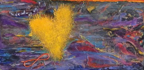 Symbolisch Hart Yellow